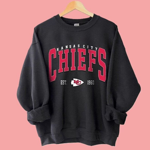 Vtg Kansas City Football Crewneck, Kansas City Football Sweatshirt, Football - Picture 1 of 4